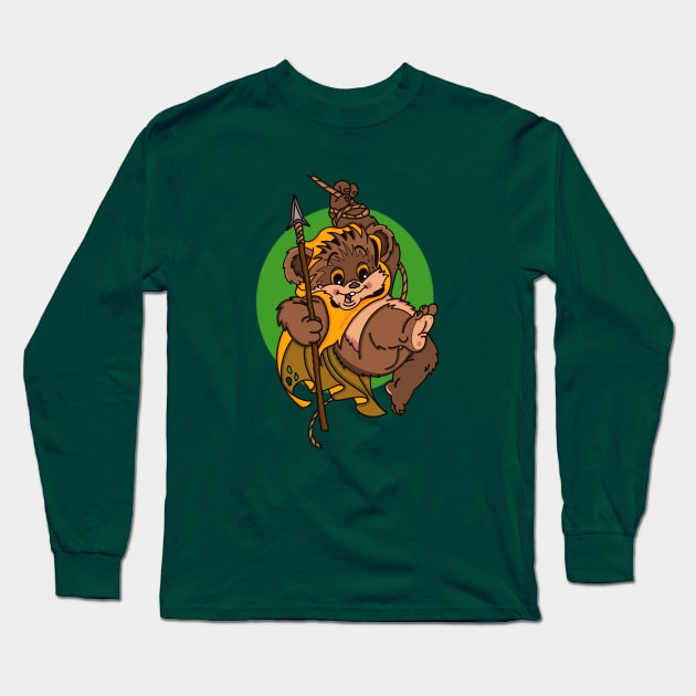 swinging bear Long Sleeve T-Shirt by NikInked